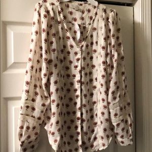 Loft NWT floral blouse